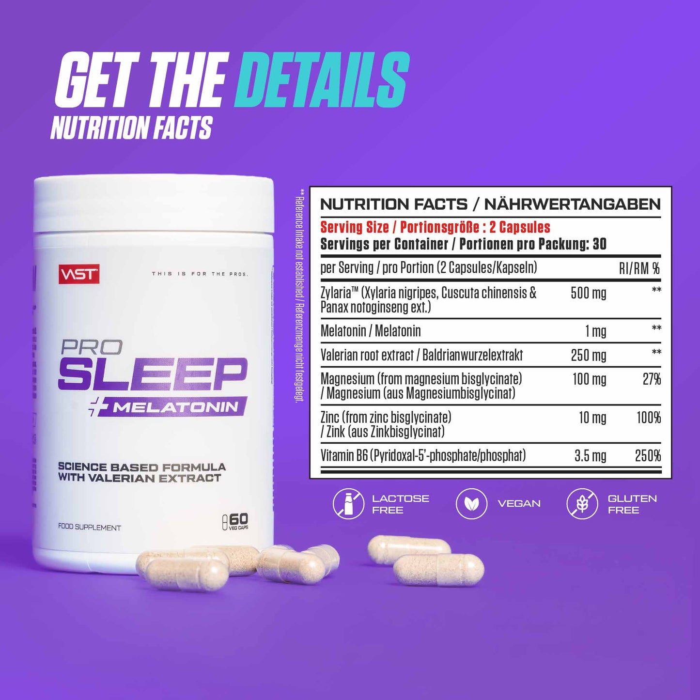 VAST PRO Sleep + Melatonin