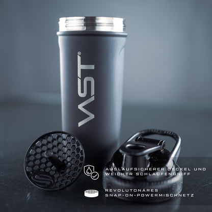 VAST Smartshake® Edelstahl Shaker, 900ml